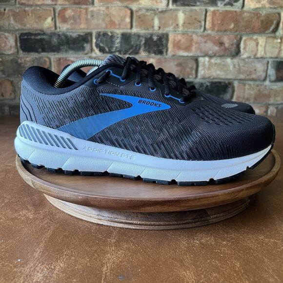 Brooks Addiction GTS 15 Supportive Mens 10.5 Black Blue Running Sneakers Shoes main image 6
